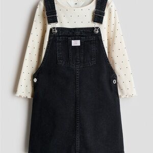 H&M KIDS OVERALL DRESS SET